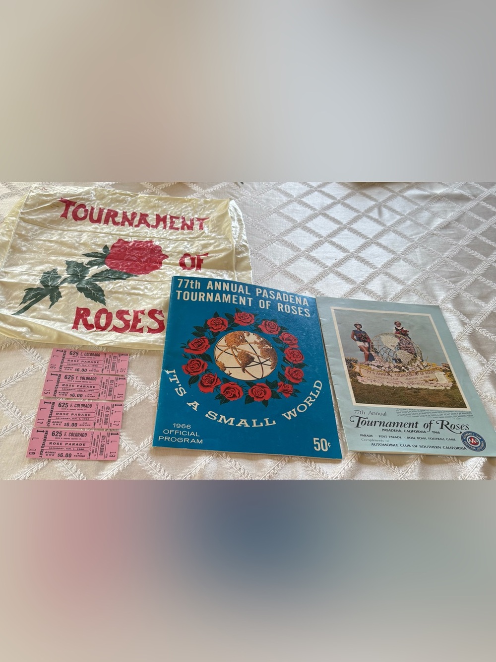 1966 Rose Parade Memorabilia Bundle Walt Disney Grand Marshall